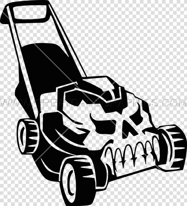 Mowing Clipart Grass Cutting Machine   Skull Lawn Mower Clipart  HD Png DownloadTransparent PNG