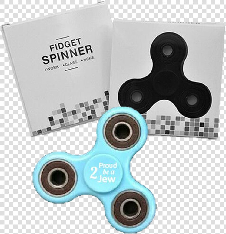 Proud 2 Be A Jew Fidget Hand Spinner Box Light Blue   Fidget Spinner  HD Png DownloadTransparent PNG