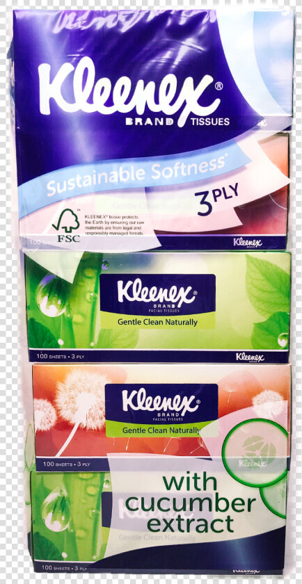 Kleenex Box Tissue 3ply 5x100s Title Kleenex Box   Kleenex  HD Png DownloadTransparent PNG