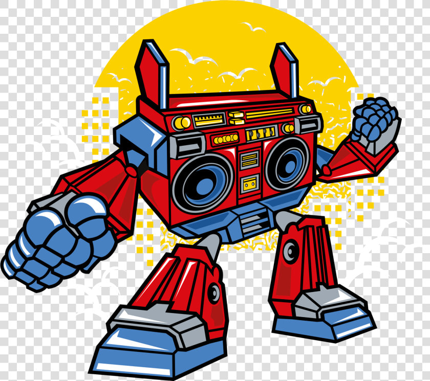 Transparent Boombox Png   Boombox Robot  Png DownloadTransparent PNG