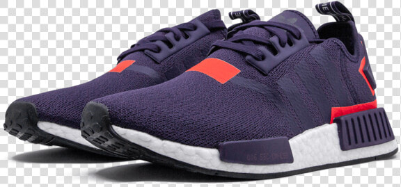 Adidas Nmd r1 Purple And Shocking Red  HD Png DownloadTransparent PNG