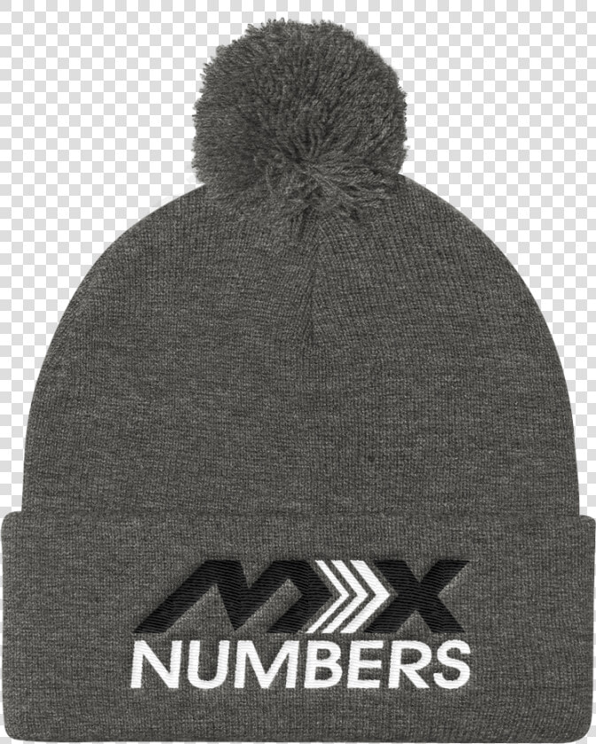 Pom Pom Knit Beanie  black With White Arrow Logo   Beanie  HD Png DownloadTransparent PNG