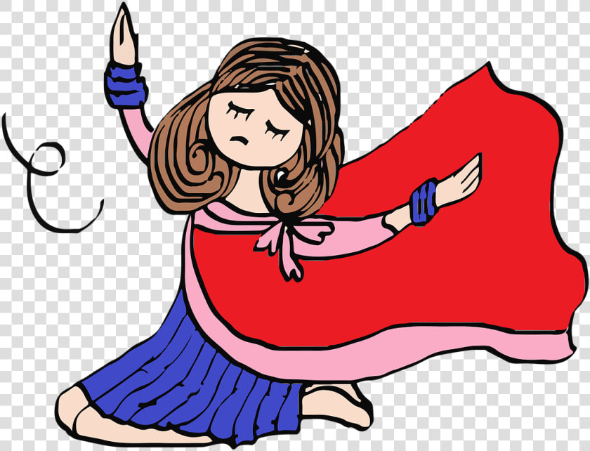 Girl Character Indian Dance  People   Png Download   Indian Character Cartoon Png  Transparent PngTransparent PNG