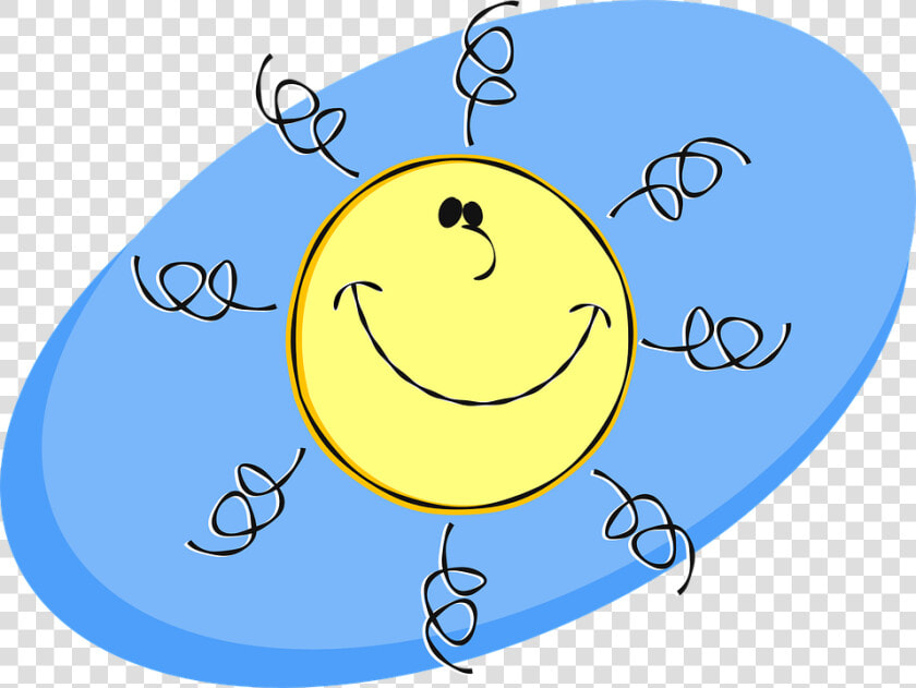 Cartoon Sun With Sunbeams Clipart   Sommer Sonne Bilder Kostenlos  HD Png DownloadTransparent PNG