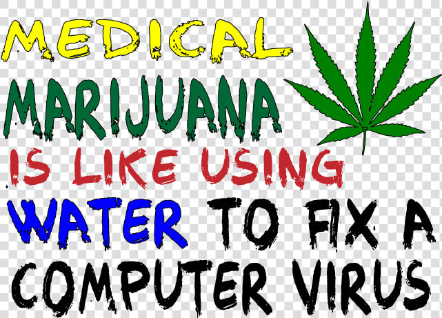 Medical Marijuana Like Using Water To Fix A Computer   Marijuana Leaf Outline  HD Png DownloadTransparent PNG