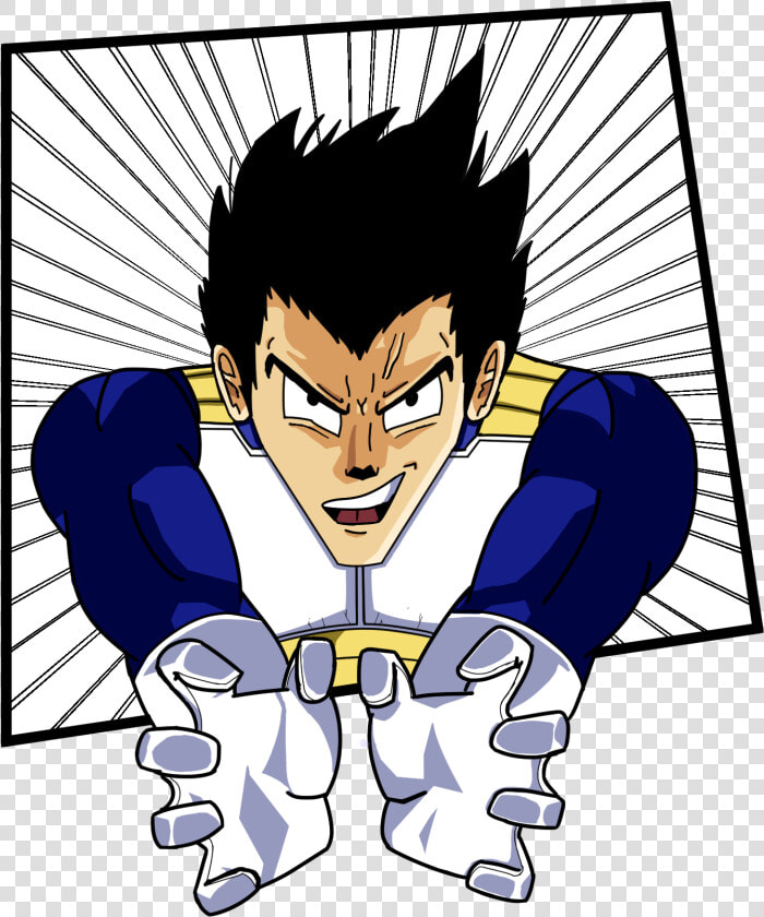 I Tried Drawing Vegeta In My Own Style At The Start   Cartoon  HD Png DownloadTransparent PNG