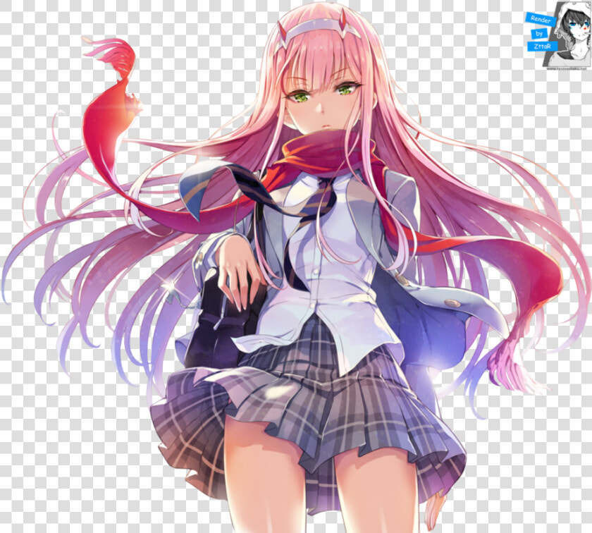 Darling In The Franxx Zero Two Render  HD Png DownloadTransparent PNG