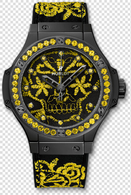 Hublot Big Bang Broderie Sugar Skull Fluo  HD Png DownloadTransparent PNG