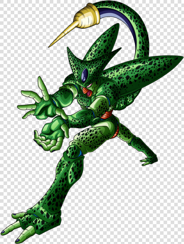 Celula Dragon Ball Png   Dragon Ball Z Cell 1st Form  Transparent PngTransparent PNG