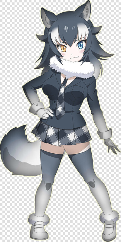 Kemono Friends Gray Wolf Mmd Model  HD Png DownloadTransparent PNG