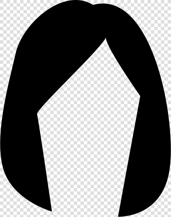 Female Black Hair Shape  HD Png DownloadTransparent PNG