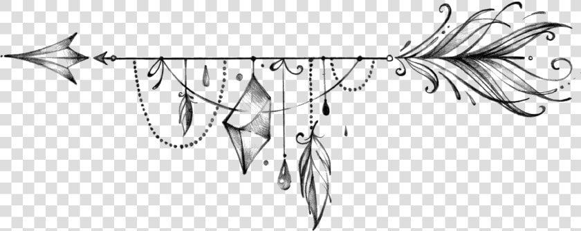 Lineart Arrow Hipster Ftestickers   Boho Arrow Transparent Background  HD Png DownloadTransparent PNG