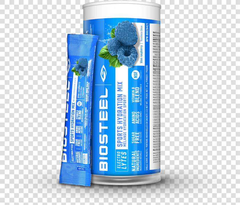 Sports Hydration Mix Tube   Blue Raspberry   Biosteel Drink  HD Png DownloadTransparent PNG