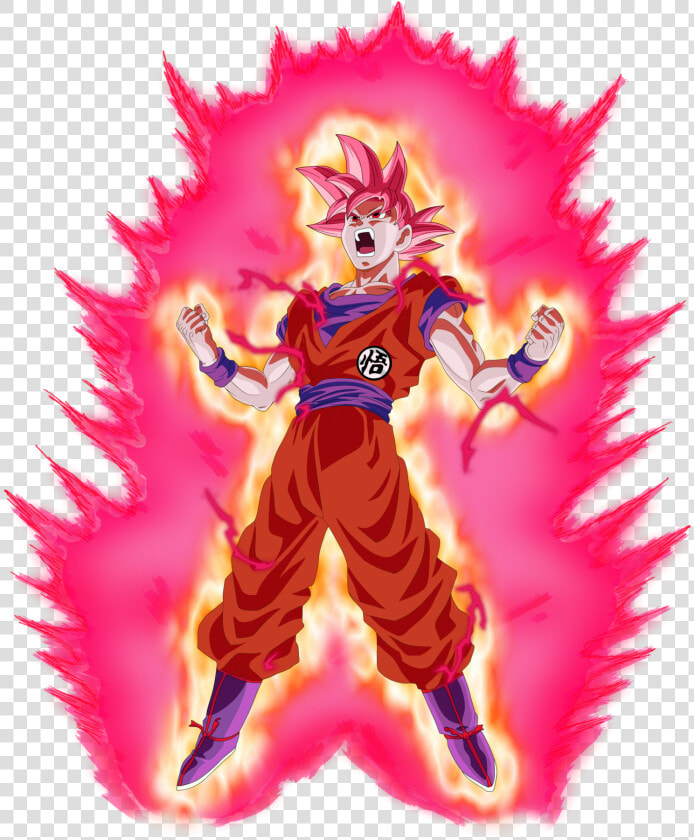 Super Saiyan God Kaioken  goku Art Originally By Dragonballaffinity    Super Saiyan God Kaioken  HD Png DownloadTransparent PNG