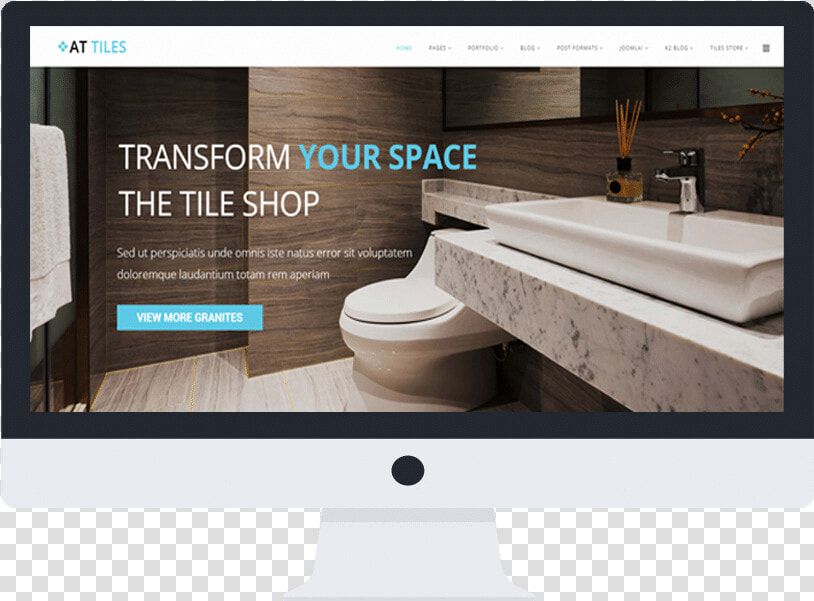 At Tiles Free Responsive Joomla Template Desktop   Website  HD Png DownloadTransparent PNG