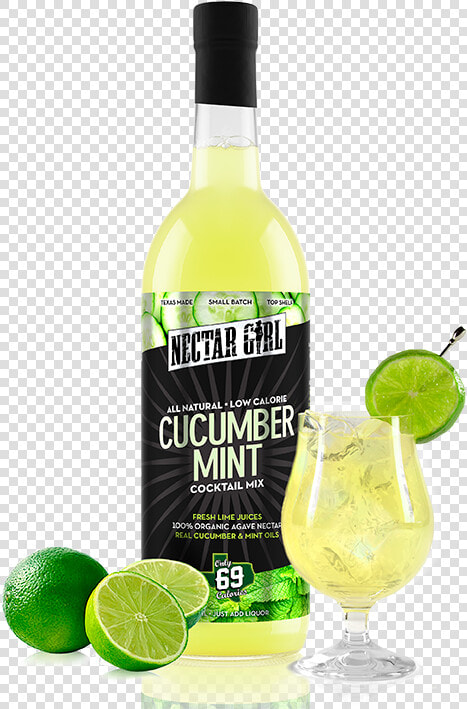 Nectar Girl Cucumber Mint Cocktail Mix   Lime  HD Png DownloadTransparent PNG