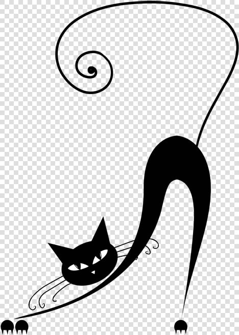 Image Free Abstract Cat Silhouette   Cat Silhouette Drawings  HD Png DownloadTransparent PNG