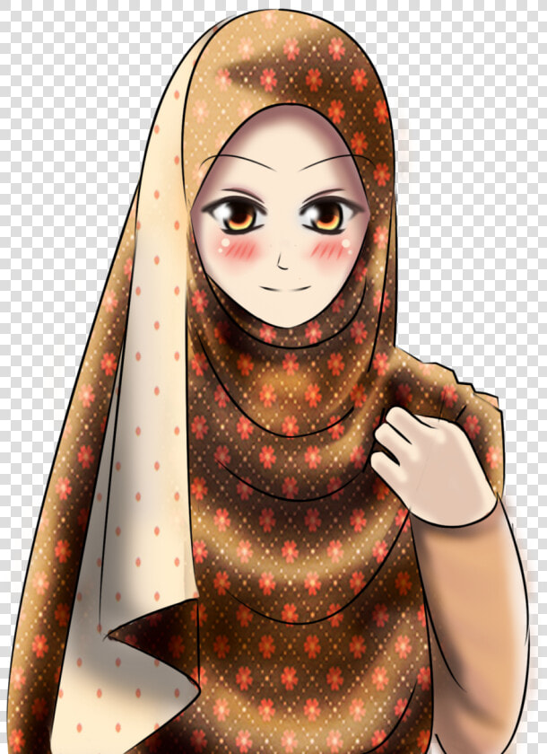 Hijabi School Girl Cartoon  HD Png DownloadTransparent PNG