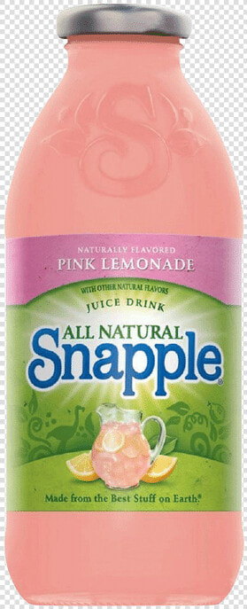 Snapple Pink Lemonade   Plastic Bottle  HD Png DownloadTransparent PNG