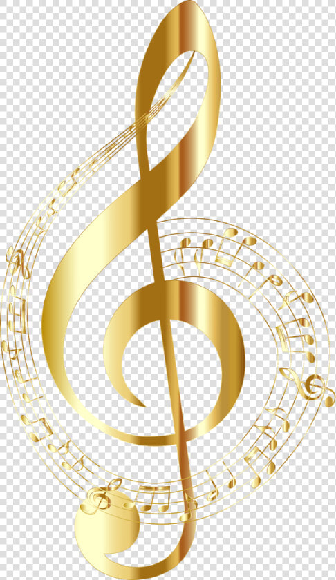 Music Notes Clipart Yellow   Gold Music Notes Transparent Background  HD Png DownloadTransparent PNG