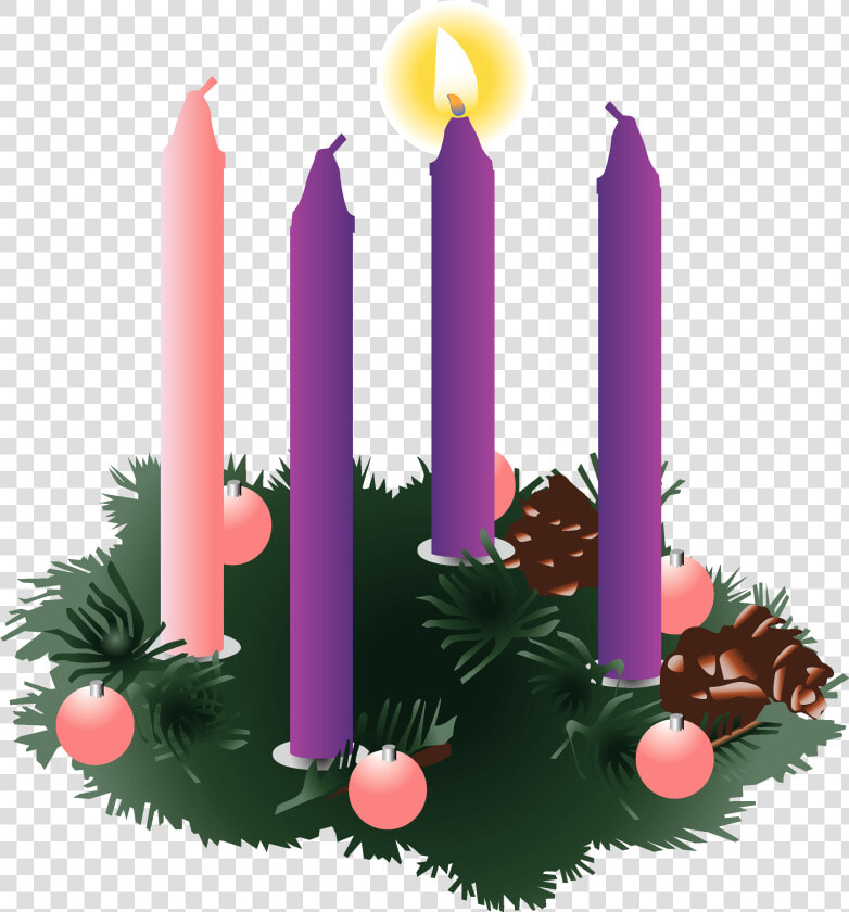 November Park Ridge Community   Three Advent Candles Lit  HD Png DownloadTransparent PNG