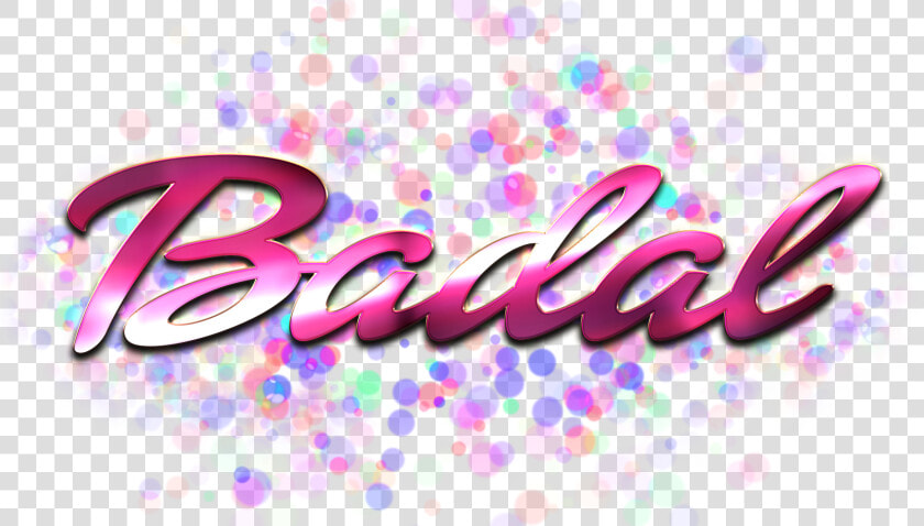 Badal Name Logo Bokeh Png   Badal Name Image Download  Transparent PngTransparent PNG