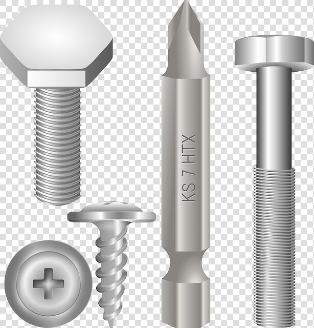 Screw  Bolt  Metallic  Screwdriver  Nut  Metal  Silver   Screwdriver Bolt  HD Png DownloadTransparent PNG