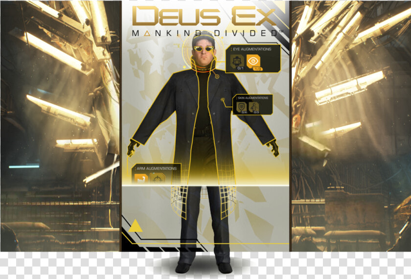 With The Title Character  Adam Jensen Himself And Was   Deus Ex Ar  HD Png DownloadTransparent PNG