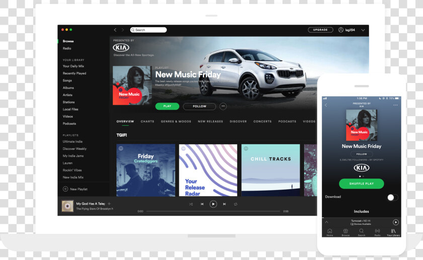 Spotify Sponsored Playlist Mockup  HD Png DownloadTransparent PNG