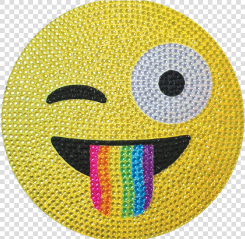 Crazy Emoticon Face   Sparkly Emoji Face  HD Png DownloadTransparent PNG