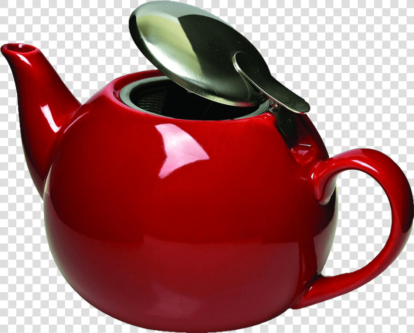 Oxford Ceramic Teapot Side View With Lid Open   Teapot  HD Png DownloadTransparent PNG