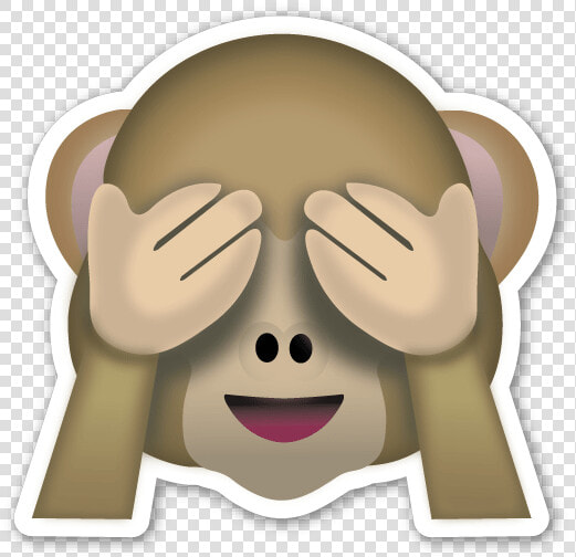 Oh The Shame   Monkey Emoji Sticker  HD Png DownloadTransparent PNG