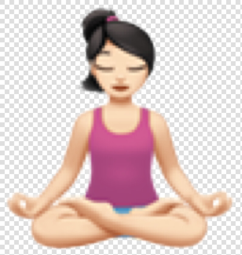  emoji  meditation  girl  hobby  entspannung  yoga  HD Png DownloadTransparent PNG