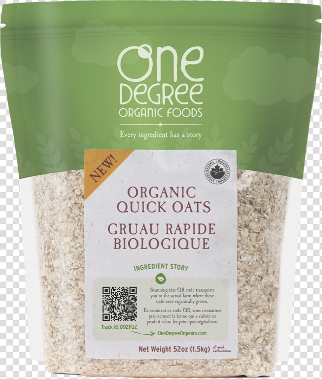 One Degree Sprouted Quick Oats  HD Png DownloadTransparent PNG