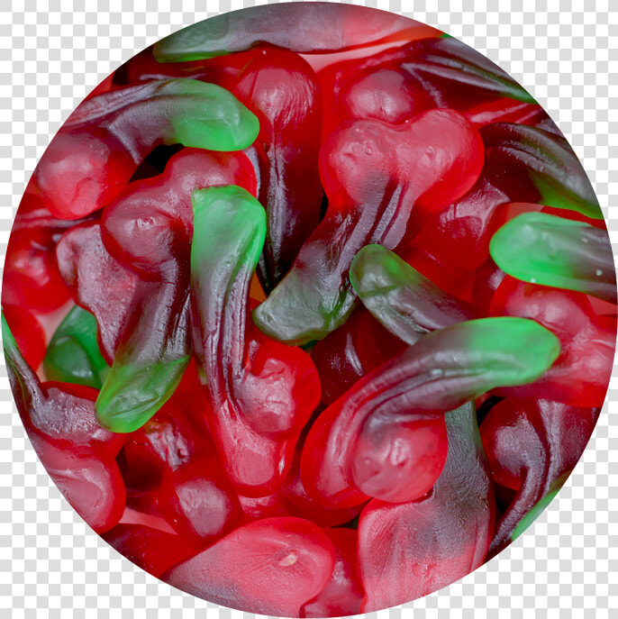 Twin Cherry Gummies   Candied Fruit  HD Png DownloadTransparent PNG