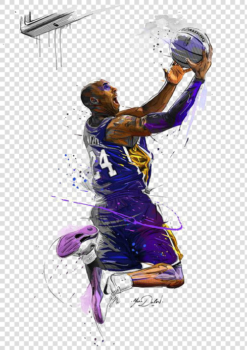 Canvas Basketball Players Lakers Angeles Los Print   Kobe Bryant Art  HD Png DownloadTransparent PNG