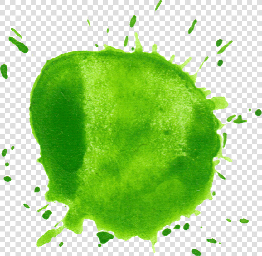 Watercolor Circle Drop Splatter   Green Watercolor Splash Transparent  HD Png DownloadTransparent PNG