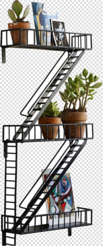 Fire Escape Shelves  HD Png DownloadTransparent PNG