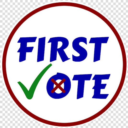 Official First Vote Logo   Circle  HD Png DownloadTransparent PNG