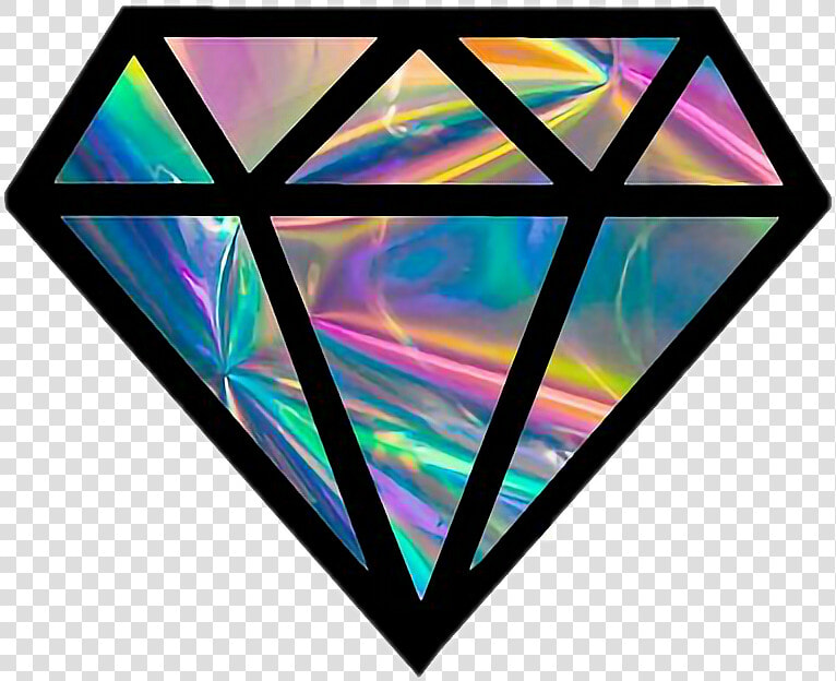 Diamond Holographic Bynisha Colorful Green Blue Purple  HD Png DownloadTransparent PNG