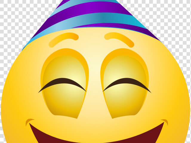 Emoji Face Clipart Transparent   Party Hat Emoji Face  HD Png DownloadTransparent PNG