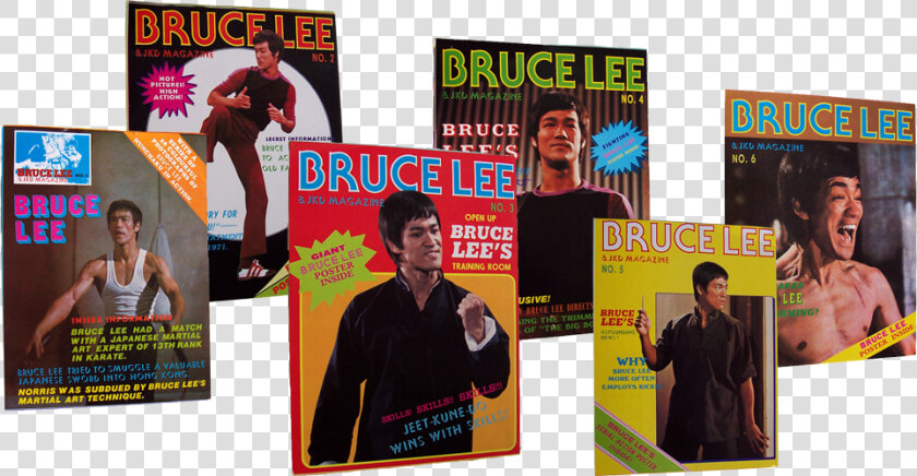 Photograph Of A Set Of Bruce Lee  amp  Jkd Magazines   Kung Fu  HD Png DownloadTransparent PNG