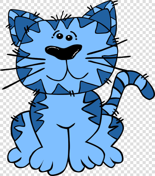 Kitten Clipart Blue Cat   Cat Sat Clipart  HD Png DownloadTransparent PNG