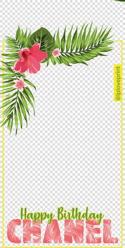 Tropical Border Corner Png   Png Download   Tropical Flower Border Clipart  Transparent PngTransparent PNG