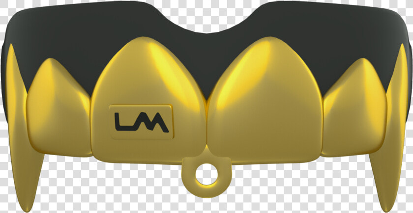 Black  amp  Gold Football Mouthpiece W  Detachable Strap   Black Mouthpieces For Football  HD Png DownloadTransparent PNG