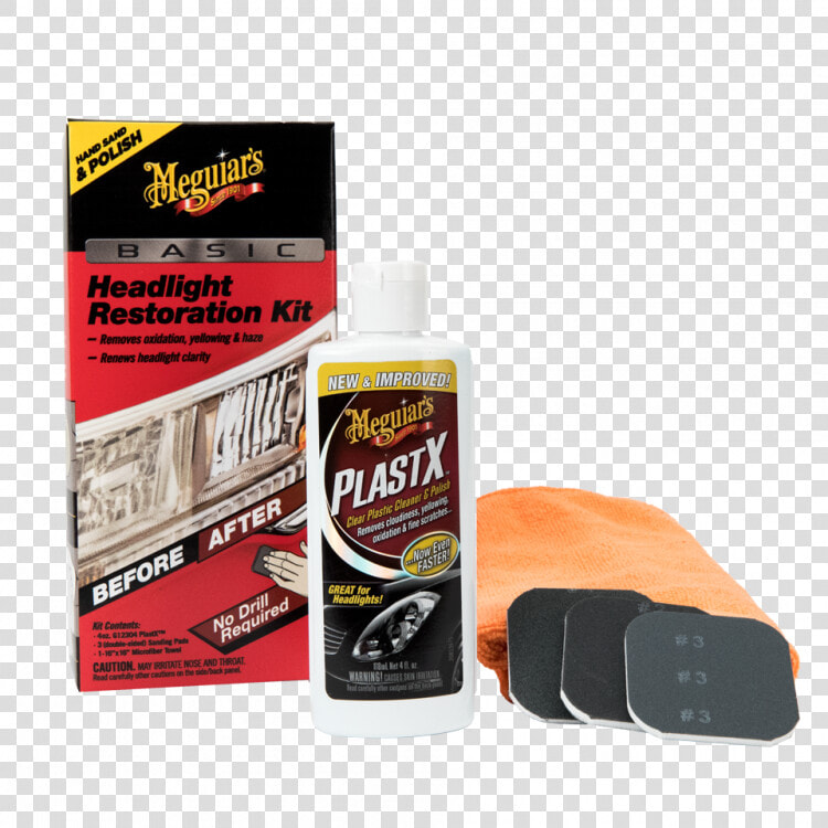 Meguiar S Basic Headlight Restoration Kit   Meguiars Basic Headlight Restoration  HD Png DownloadTransparent PNG