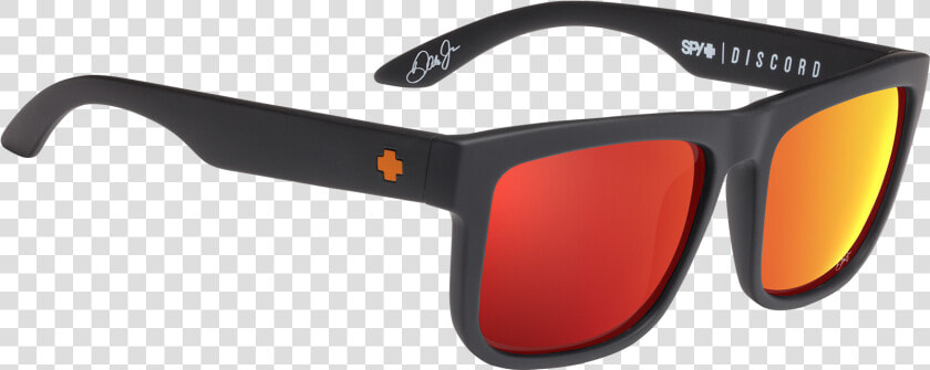 Spy Dale Jr Matte Black hd Plus Gray Green With Orange   Occhiali Da Sole Nero Opaco Uomo  HD Png DownloadTransparent PNG