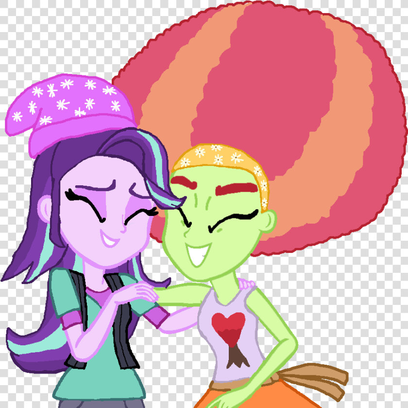 Starlight Glimmer With Afro Tree Hugger   Cartoon  HD Png DownloadTransparent PNG