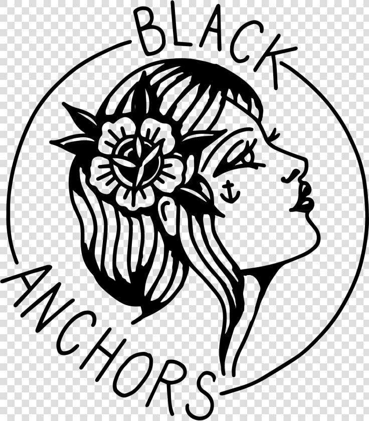 Black Anchors Punk   Illustration  HD Png DownloadTransparent PNG