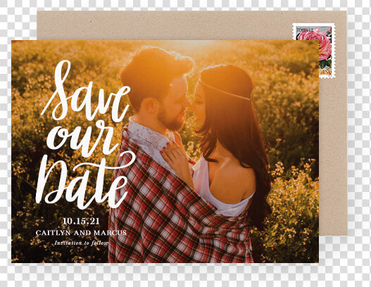 Chic Photo Save The Date Template   Save The Date Engagement Png  Transparent PngTransparent PNG